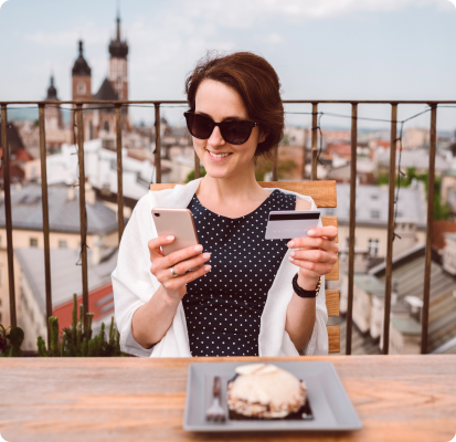 Cartão para câmbio e viagens internacionais